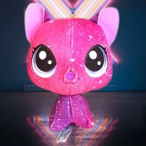 Rare Littlest Pet Shop 2017 Stellar Fuzzcat Bobblehead Plush Collectible LPS EUC